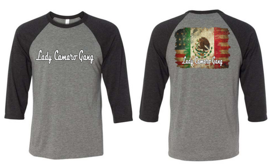 LCG Mexican American Flag Raglan