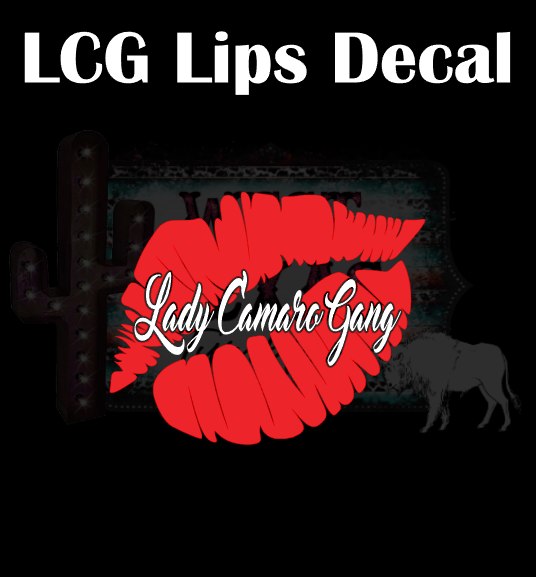 LCG Lips Window Decal