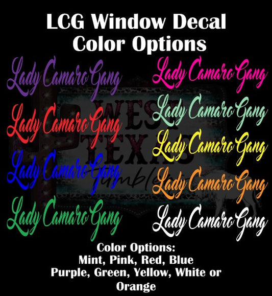LCG Window Decal